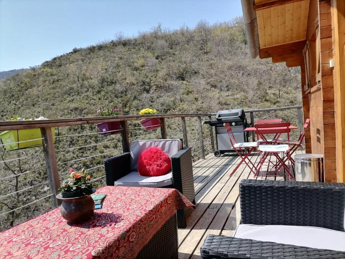Chalet Sur Pilotis Avec Piscine Privee Lucéram Exteriér fotografie